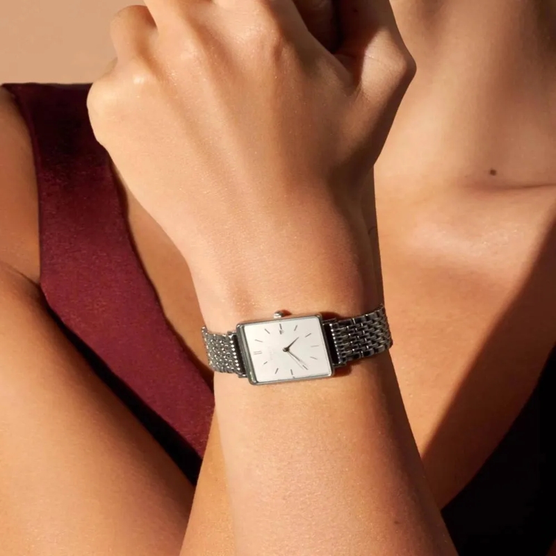 Rosefield Quarzuhr Damenuhr Boxy silber(Image 2)