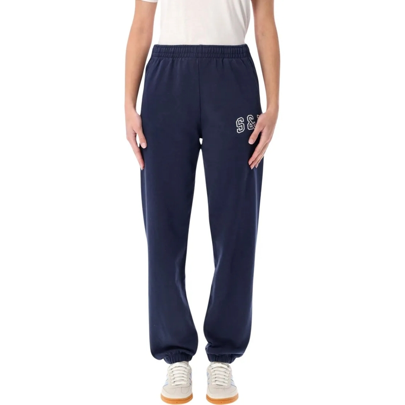Sporty And Rich Pantalon de jogging S&R Ivy Sweatpants In Navy Blue Black