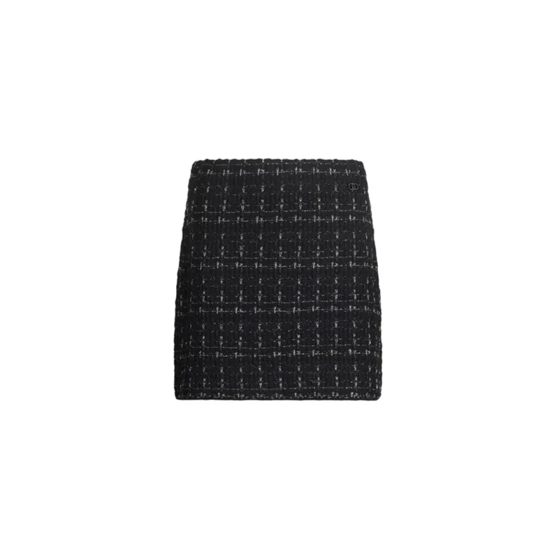 LIU JO Minirock Textured Black Mini Skirt With Accents And M Black