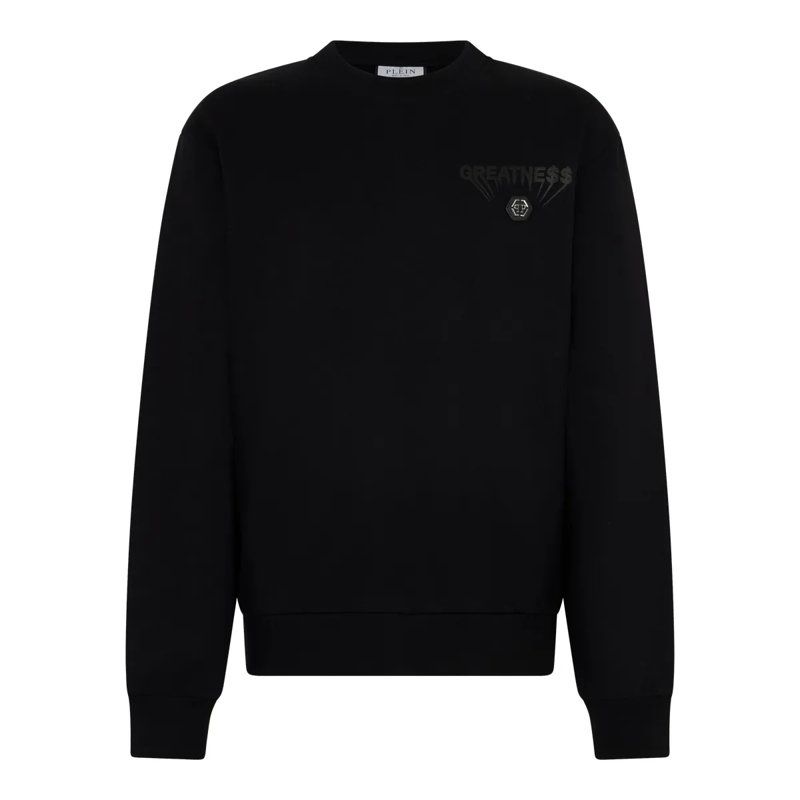 Philipp Plein Top Sweatshirt Ls Greatness schwarz