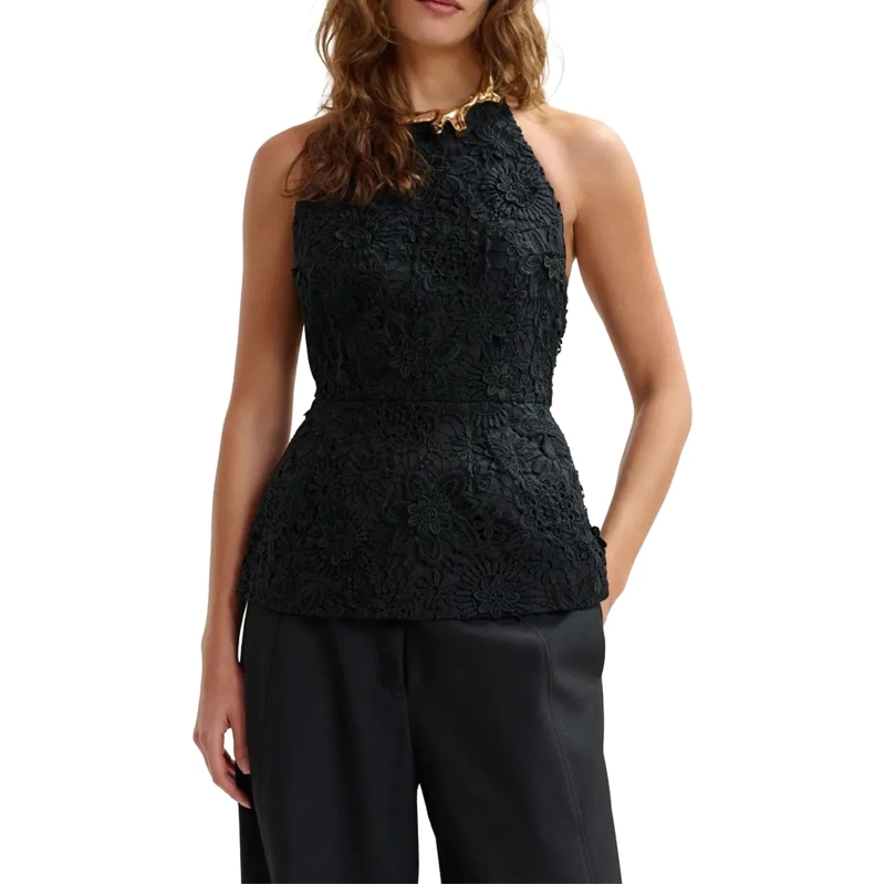 Essentiel Antwerp T-Shirt Essentiel Antwerp Jarot Tops Zwart Jarot schwarz(Image 3)
