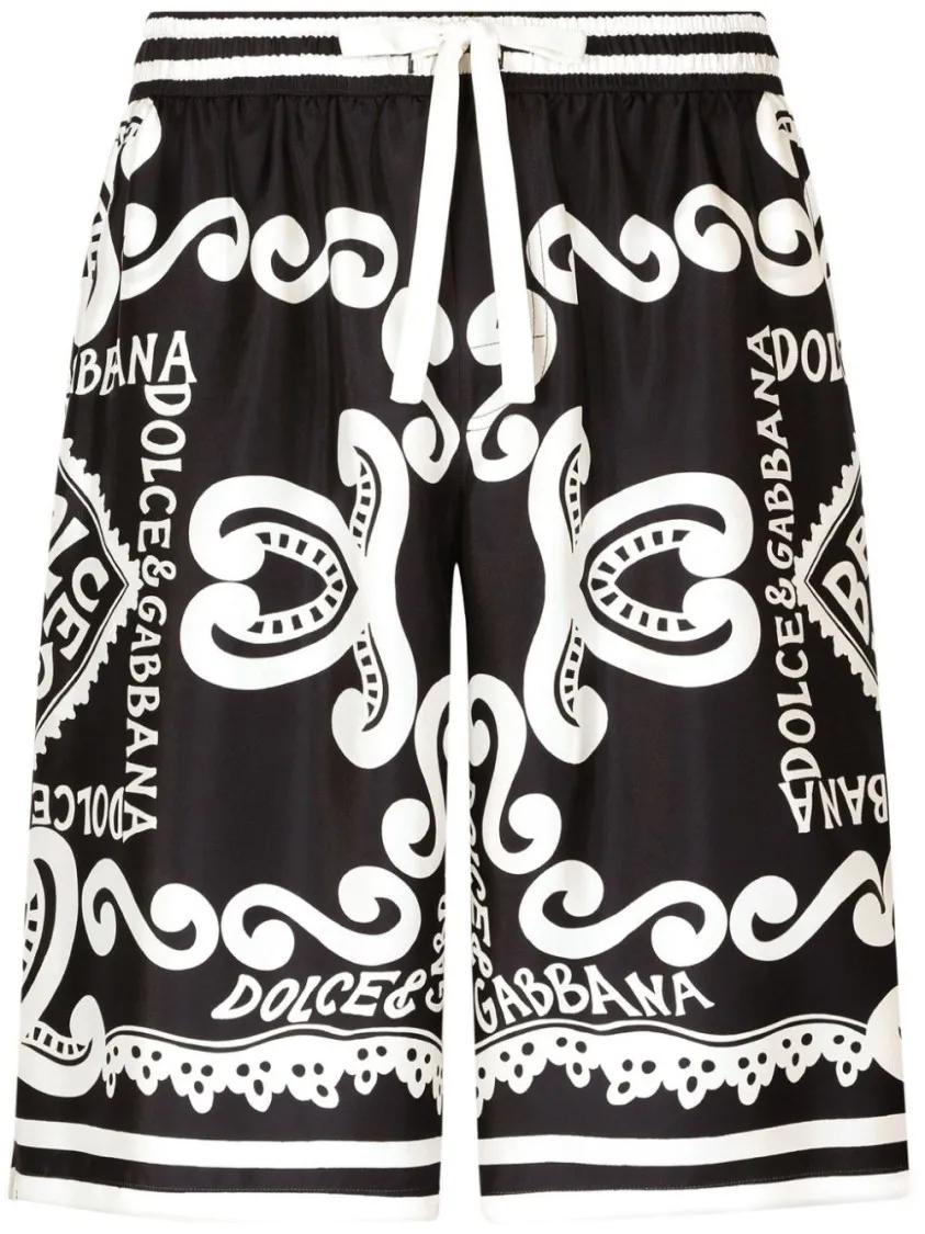 Dolce&Gabbana - Silk Bermuda Shorts - Größe 46 - schwarz