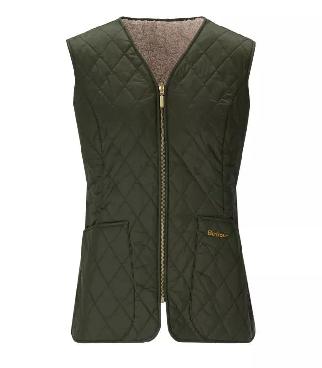 Barbour - Markenfield Olive Green Reversible Vest - Größe 44 - green