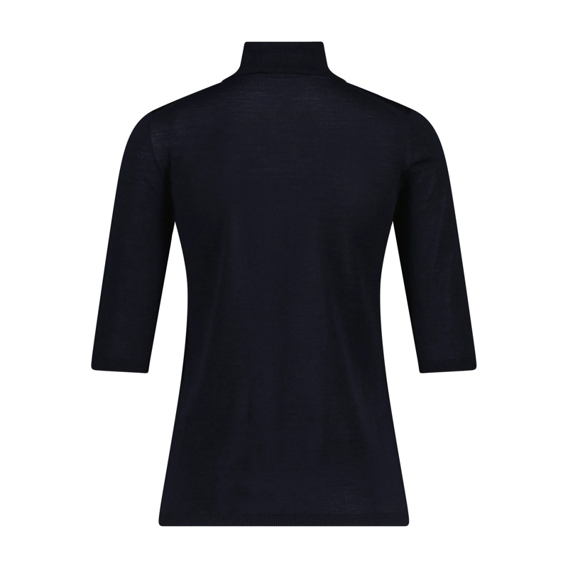 Max Mara Rollkragenpullover Kurzarmpullover Ciriaco aus Schurwolle beige(Image 4)