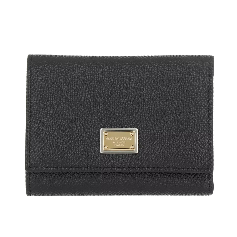 Dolce&Gabbana Portemonnaie mit Überschlag Dauphine Black