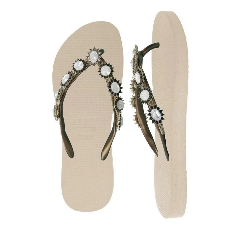 UZURII Flip Flops Pantoffeln Pantoffel Boo Boo sand(Image 3)