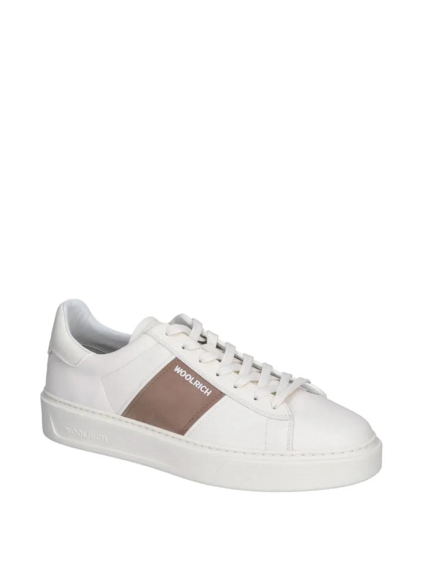 Thumbnail - Woolrich Low-Top Sneaker - White Sneakers With Lace-Up Fastening - Gr. 42 (EU) - in Weiß - für Damen
