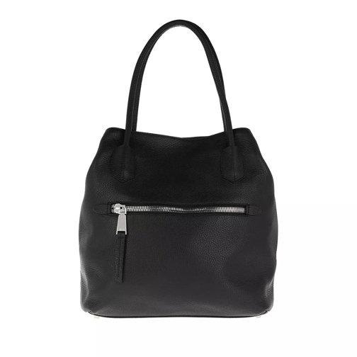 Abro Adria Shopper Bag Black Nickel Rymlig shoppingväska