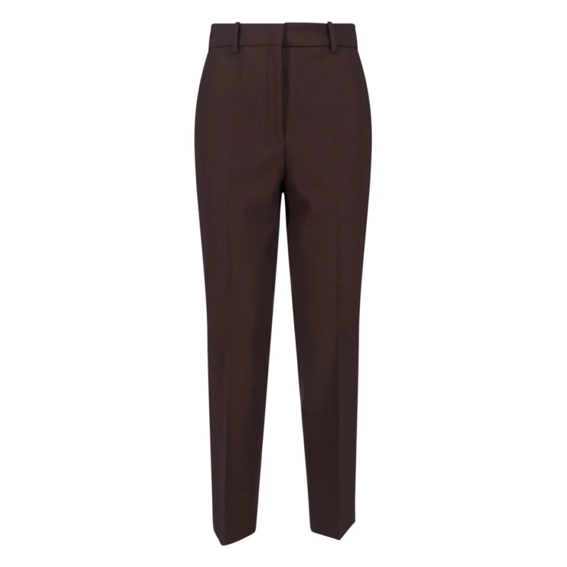 Incotex  Straight-Leg Trousers With Mid-Rise Elastic Waistb Brown
