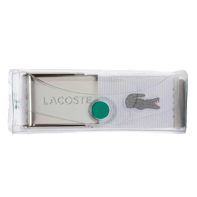 Lacoste Gürtel Lacoste LACOSTE Herren Gürtel aus Stoff - schönes  weiss(Image 3)