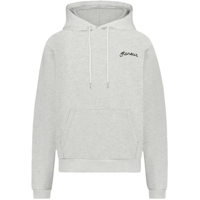 Flâneur  Signature Hoodie | Heather Cool Grey grau