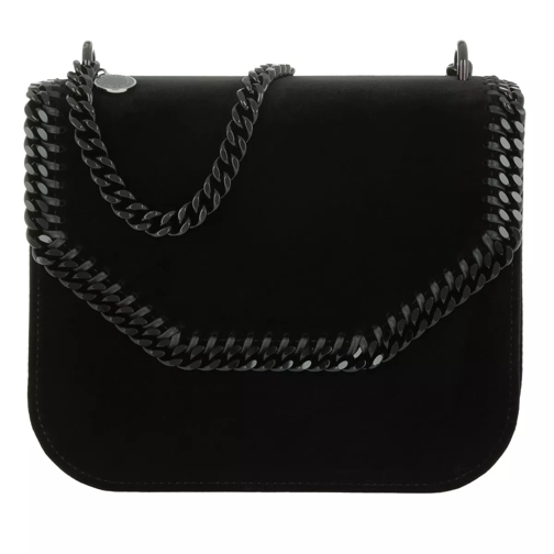 Stella McCartney Falabella Box Bag M Velvet Black Crossbody Bag