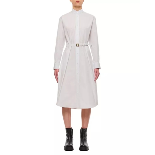 Fendi  Popeline Shirt Dress White