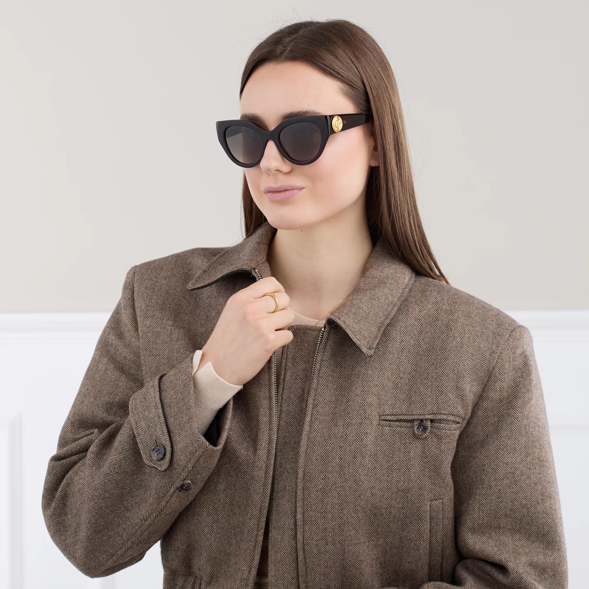 GUCCI GG1408S 003 HAVANA BROWN WOMEN\'S AUTHENTIC SUNGLASSES GUCCI GG1408S 003 HAVANA BROWN WOMEN main image 2