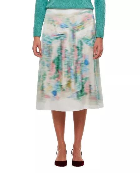 Loewe - Silk Blend Midi Skirt - Größe 38 - multi