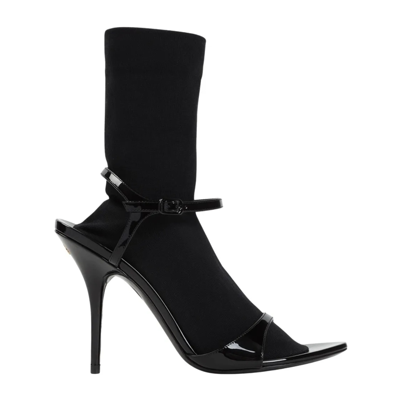 Balenciaga Laarzen Ankle Boots With High Stiletto Heel Black