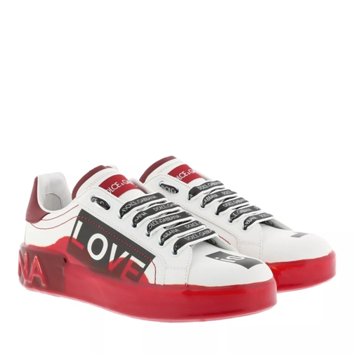Dolce&Gabbana Portofino Sneaker White/Red sneaker basse