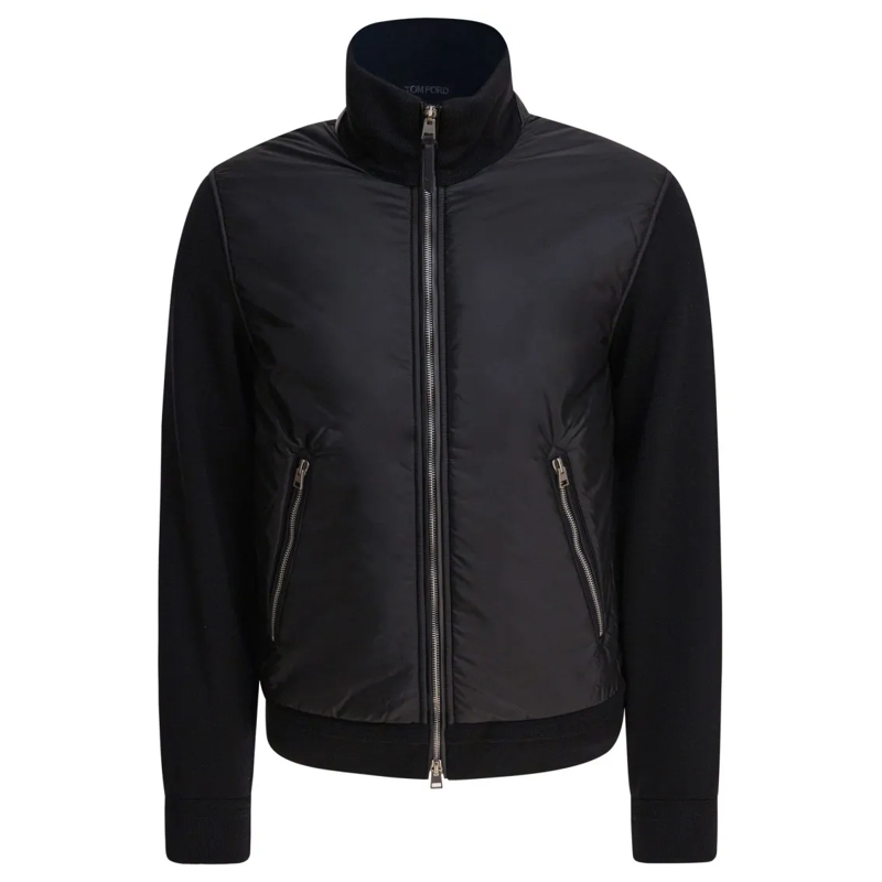 Tom Ford Daunenjacke Lightweight Nylon Front Casual Jacket Black