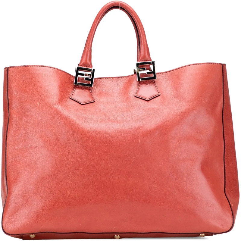 Fendi Sac à bandoulière Large Leather Twins Tote orange
