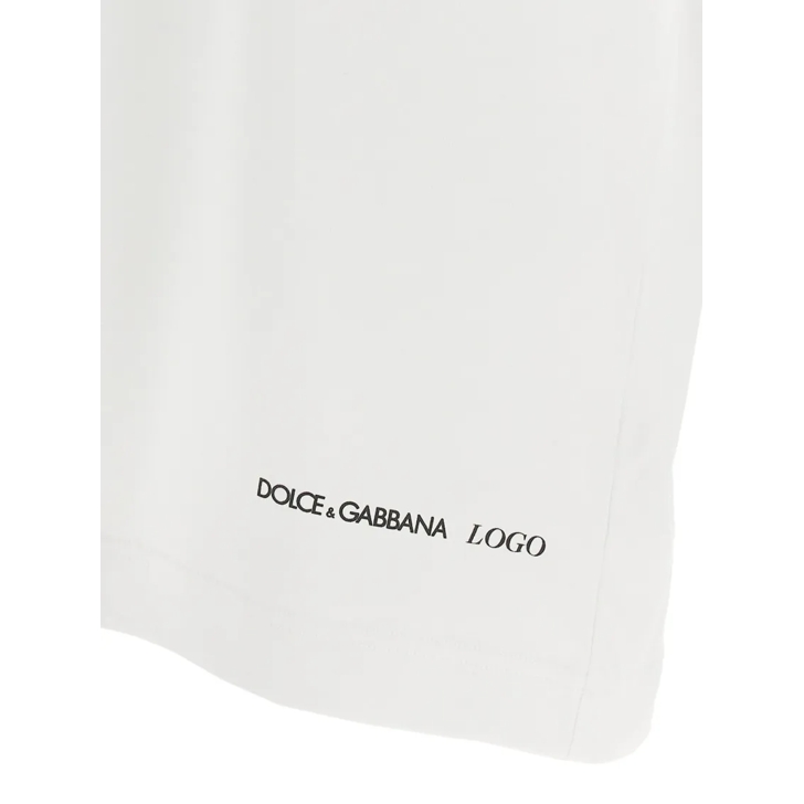Tシャツ・カットソー Dolce & Gabbana Cotton T-Shirt With Bold Front Logo Print Dolce&Gabbana Cotton T-Shirt With Bold Front Logo Print