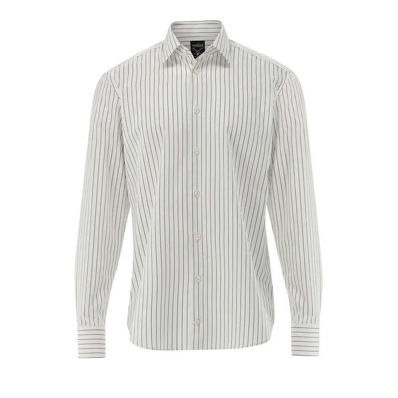 VAN LAACK Hemd Hemd Tailor Fit Druck schwarz