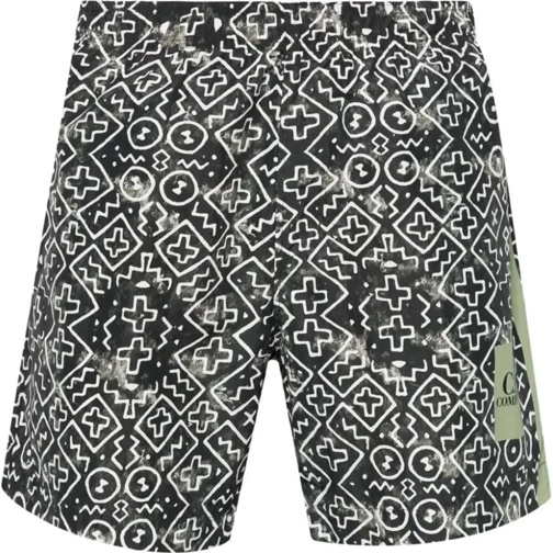 CP Company  Zwemshort print groen wit grün