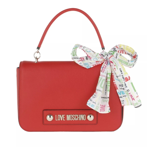 Love Moschino Soft Grain Pu Shoulder Bag Rosso Crossbodytas