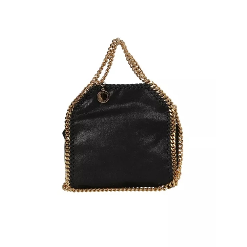 Stella McCartney Eco-Leather Tiny Falabella Bag Black Draagtas