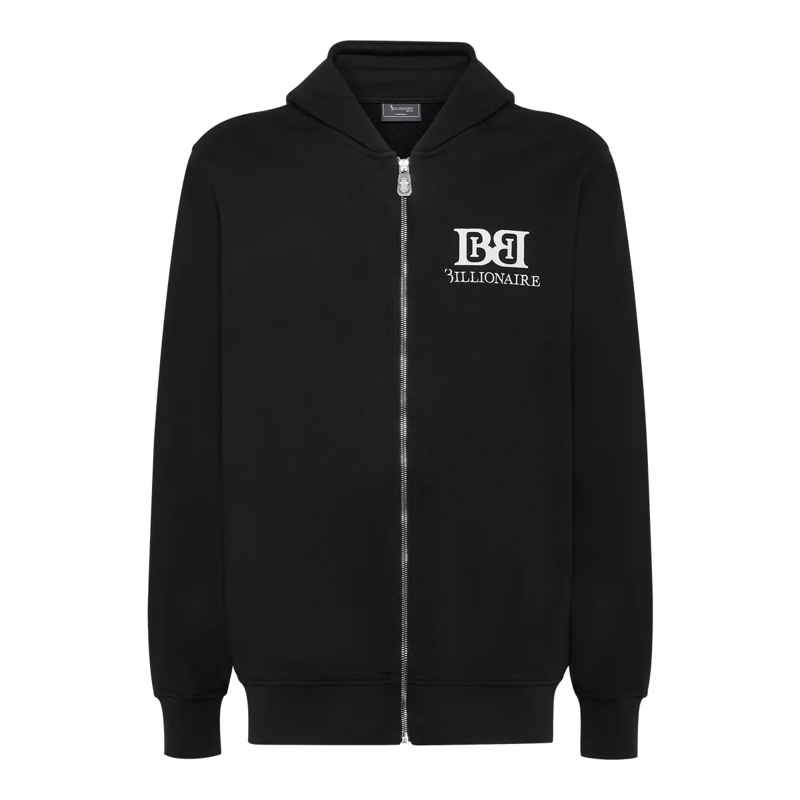 BILLIONAIRE Top Kapuzen-Sweatjacket schwarz