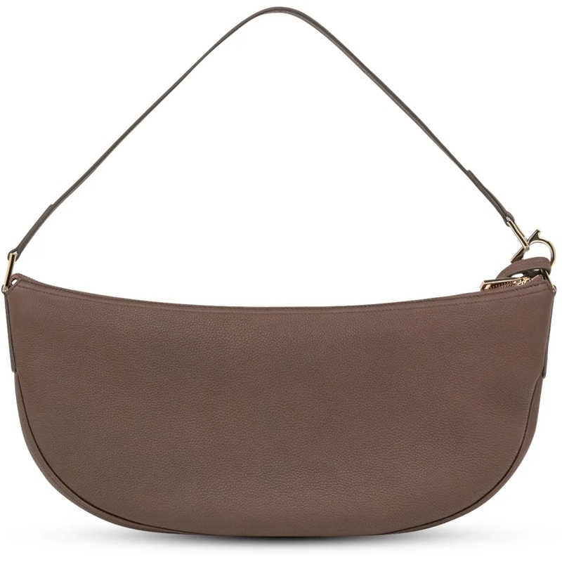 Salvatore Ferragamo Sac à bandoulière Borsa a Spalla  Piccola Hobo taupe(Image 4)