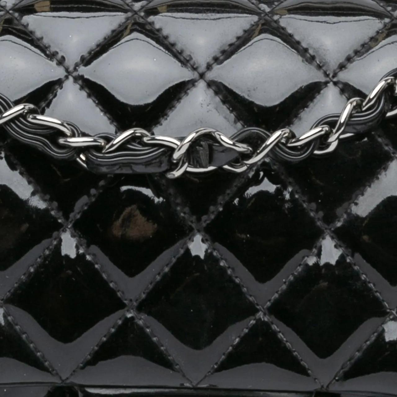 Chanel Hobo bags 2014-2015 Medium Classic Patent Double Flap in zwart