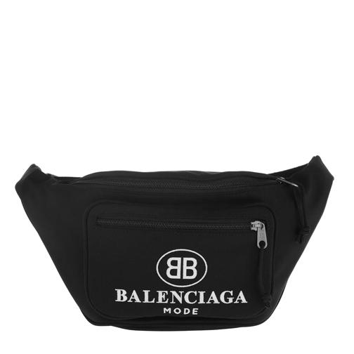Balenciaga Explorere Belt Bag BB Mode Noir/Blanc Midjeväskor