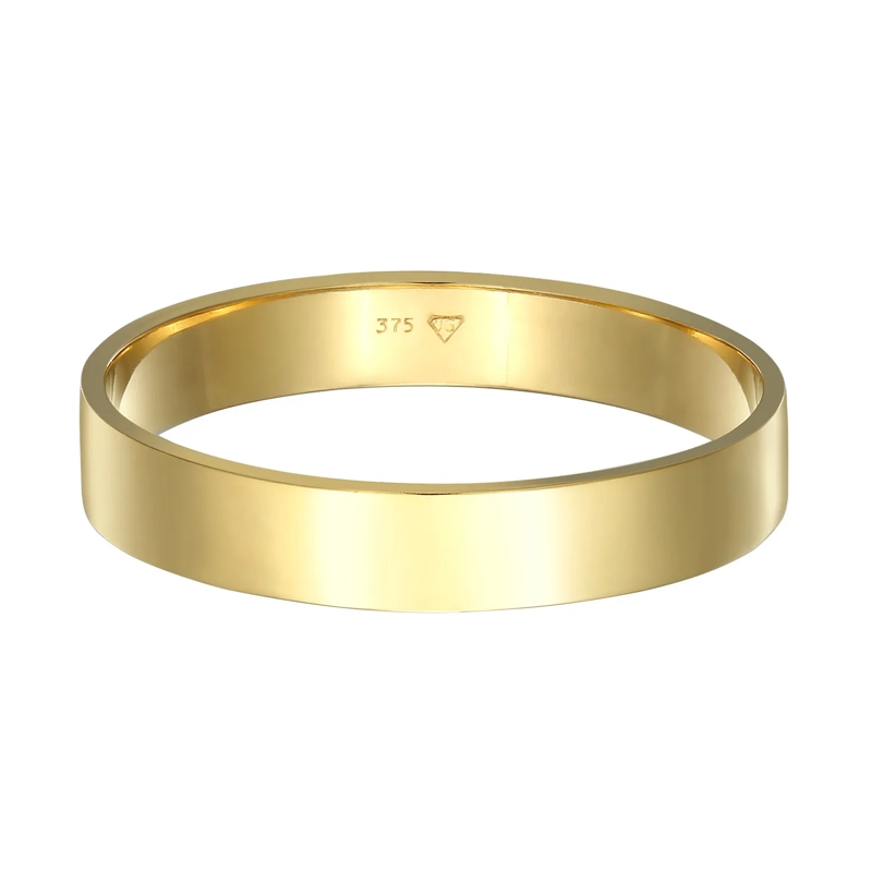 Kuzzoi Bandring Ring Bandring Herrenring Freundschaftsring 375 Gel gold(Image 4)