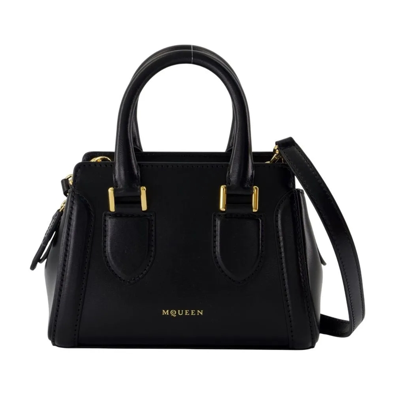 Alexander McQueen Crossbodytas Birdee Mini Purse - Leather - Black Black