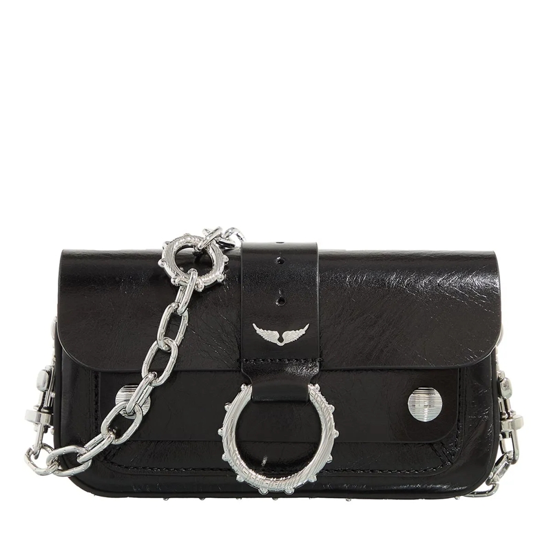 Zadig & Voltaire Wallet On A Chain Kate Wallet Vintage Patent Black
