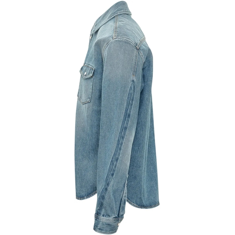 Givenchy Haut décontracté Camicia In Denim Con Tasche blau(Image 2)
