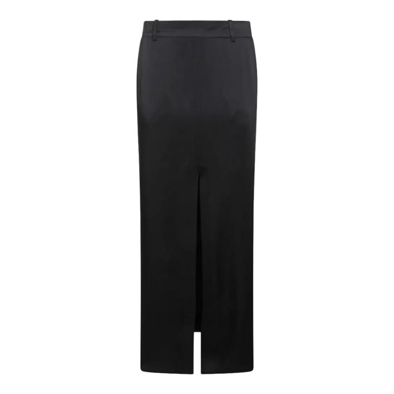 Tom Ford Jupe midi Long Black Skirt With High Waistband Black
