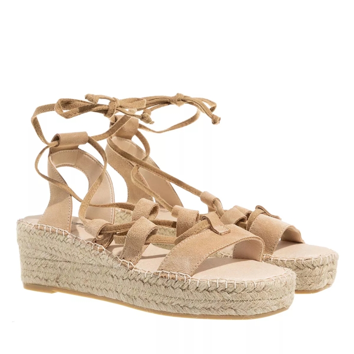 Espadrij l originale Pyrenees Velour High Beige Fronce Sandale