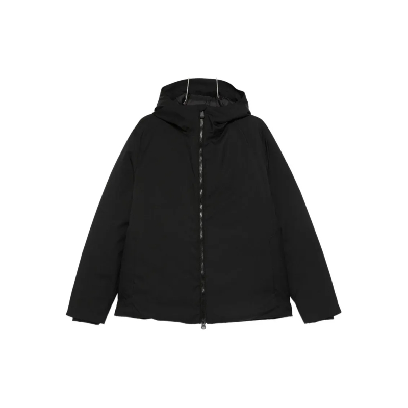 Save the Duck Parka Black Jacket With Attached Hood Black