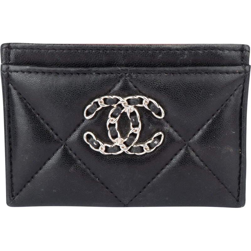 Chanel Geldbörse Chanel Quilted Lambskin 19 Cardholder schwarz