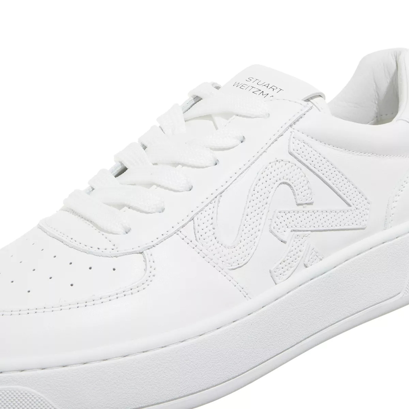 Stuart Weitzman Low-Top-Sneaker SW COURTSIDE MONOGRAM SNEAKER White(Image 3)