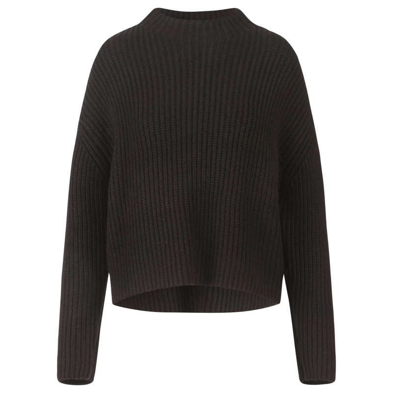 Apart Pullover Oversized Pullover schwarz