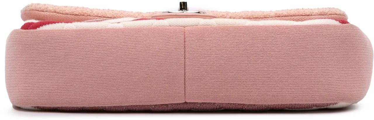 Thumbnail - Chanel Hobo Bags - Jumbo Stripe Jersey Felt and Rope Flap - Gr. unisize - in Gold - für Damen