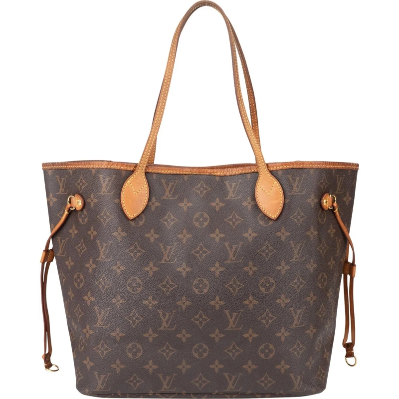 Louis Vuitton Tote Louis Vuitton Canvas Monogram Neverfull MM Shopper braun