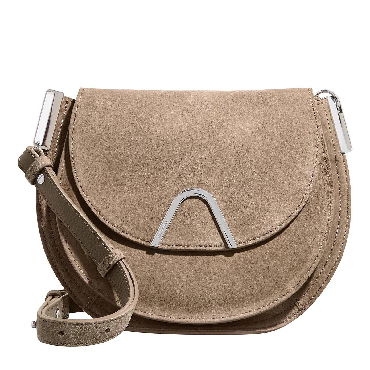 Coccinelle Crossbody Bags - Coccinellesunup Suede - Gr. unisize - in Taupe - für Damen