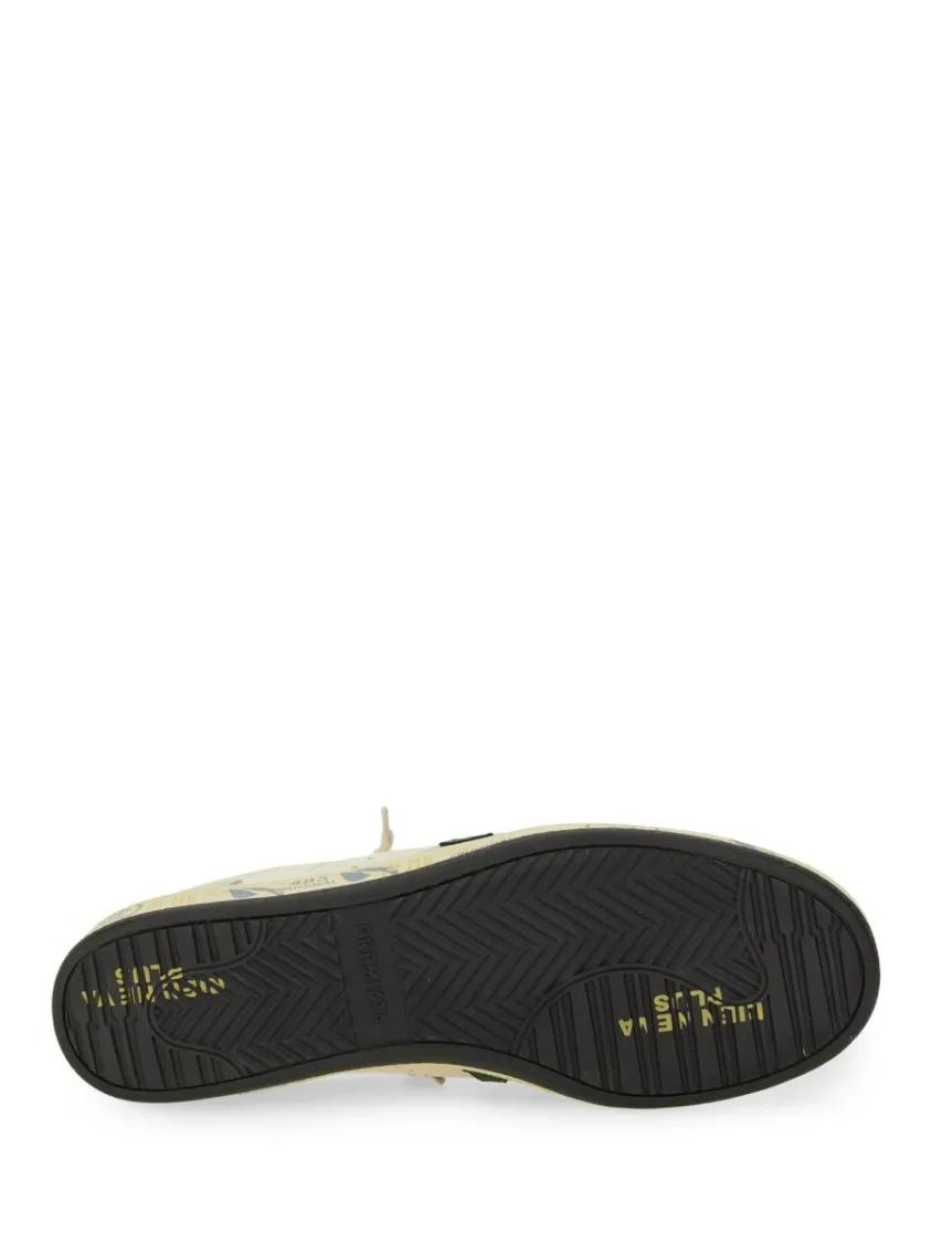 Thumbnail - Premiata Low-Top Sneaker - Low-Top Sneakers With Perforated Detailing And Dis - Gr. 43 (EU) - in Beige - für Damen