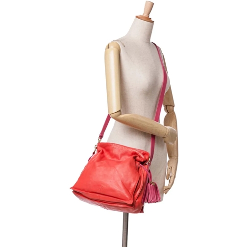 Loewe Sac à bandoulière 2012 Nappa Flamenco Tassel 22 rot (Image 2)