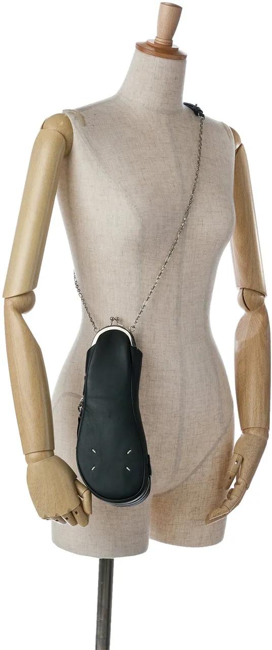 Maison Margiela Hobo bags 2020-2024 Leather Tabi Crossbody in zwart