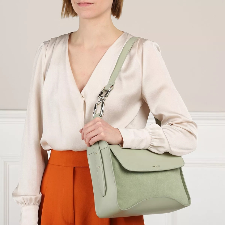 Ted Baker Cheriah Chain Detail Mini Shoulder Bag Green | Messenger