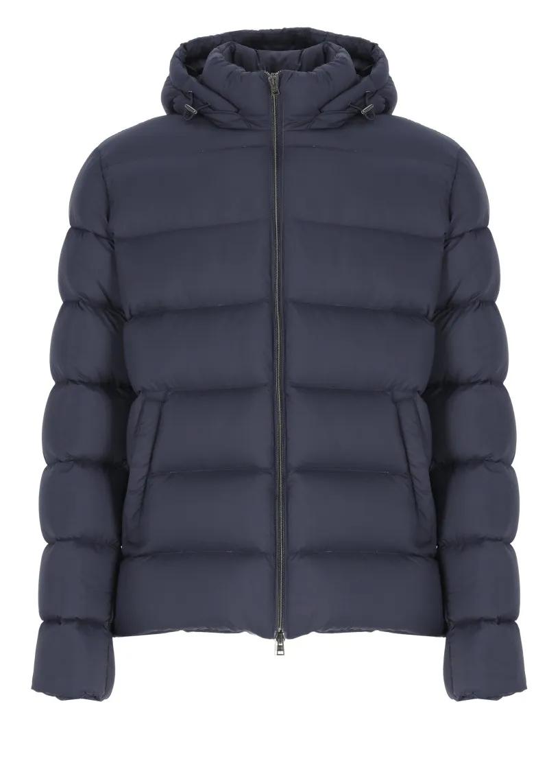 Herno - Quilted Down Jacket - Größe 48 - blau